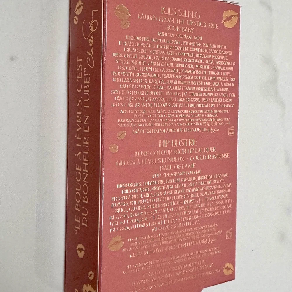 NWT - Charlotte Tilbury Lip Gloss & Lipstick Set